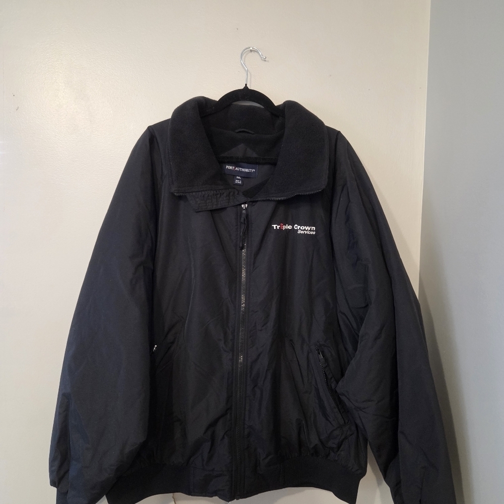 Port Authority Mens Plus Size Black Outdoor Winter Coat Jacket. Size 3XL
